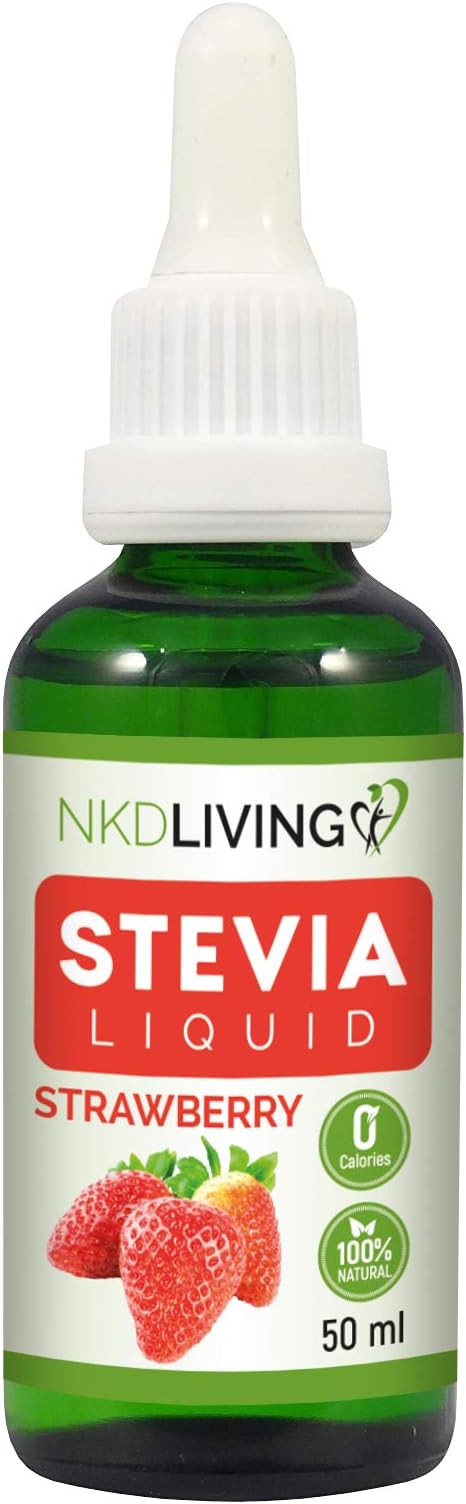NKD Living Pure Stevia Liquid Drops 50ml (Strawberry)