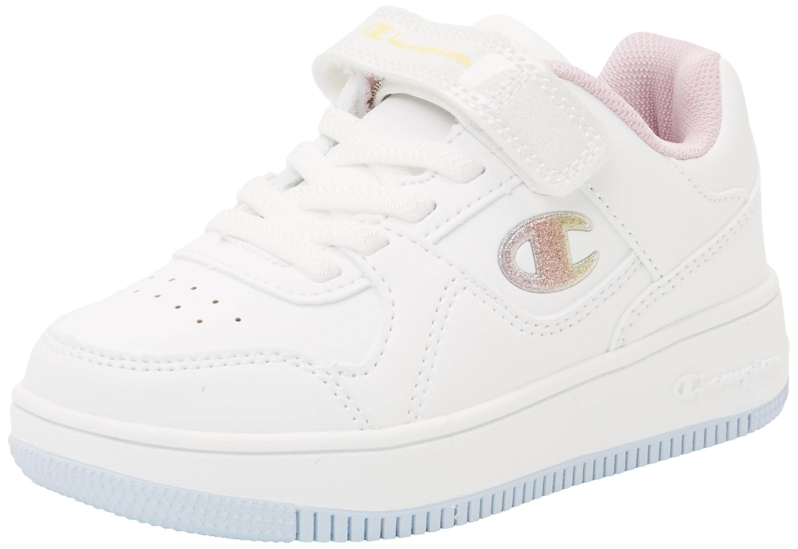 Basket Champion Fille Rd18 Low G PS blanches en taille 28 - 5