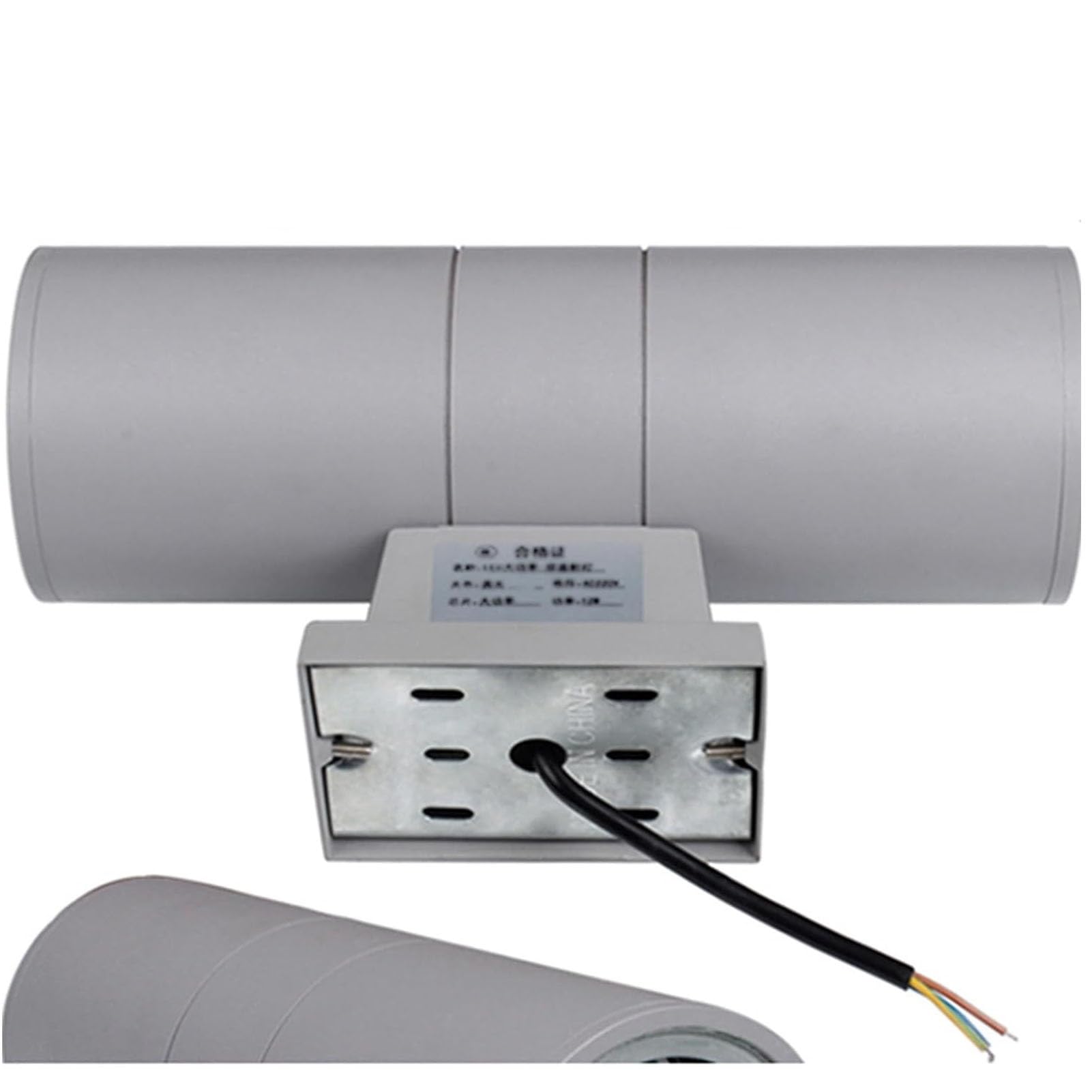 Foco LED De Haz Estrecho, Luz De Paisaje De Largo Alcance CA 111-240 V, IP65 Impermeable, Luces Enterrada Para Exteriores, Distancia De Irradiación De 100 M(Red,12W)
