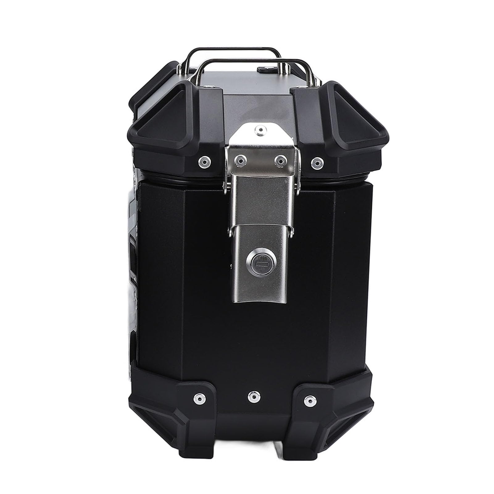 Borsa Laterale per Moto, Valigia Laterale per Moto in Lega di Alluminio 18 Litri con Chiusura di Sicurezza, Pacchetto Bagagli Rigidi per Moto, Scatola Portaoggetti