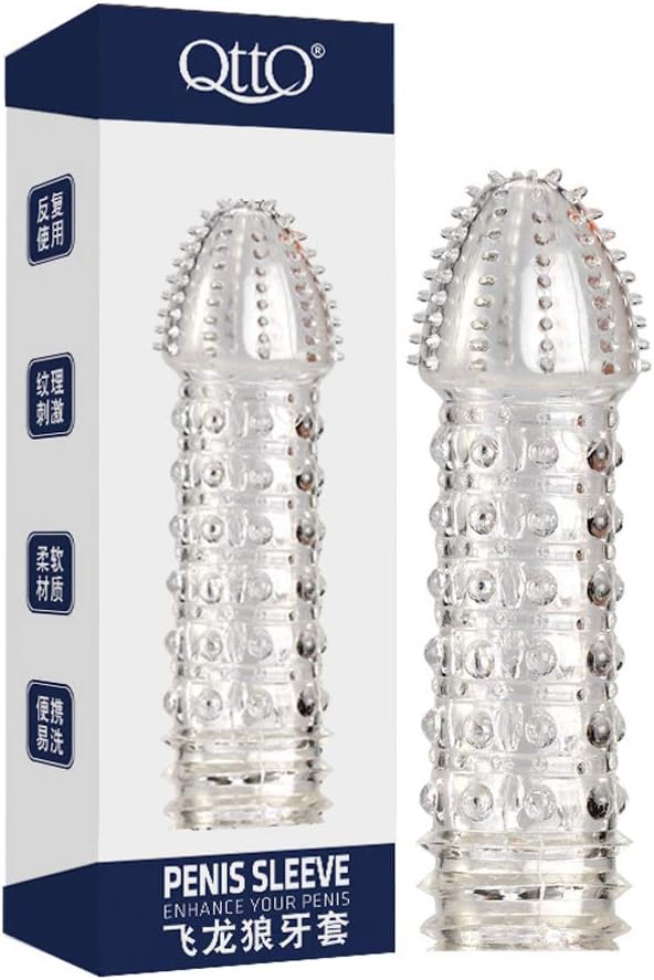 IRGift Couples Can Reuse Gift Sets with Crystal Silicone Sheaths (BlueQTTQ)