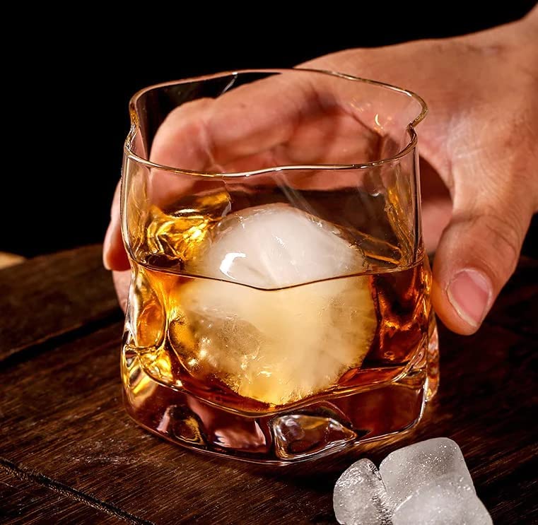 Image of 310 ML Premium Old Fashioned Crystal Whiskey Glasses (310 ML, Clear) (SETB of 04)