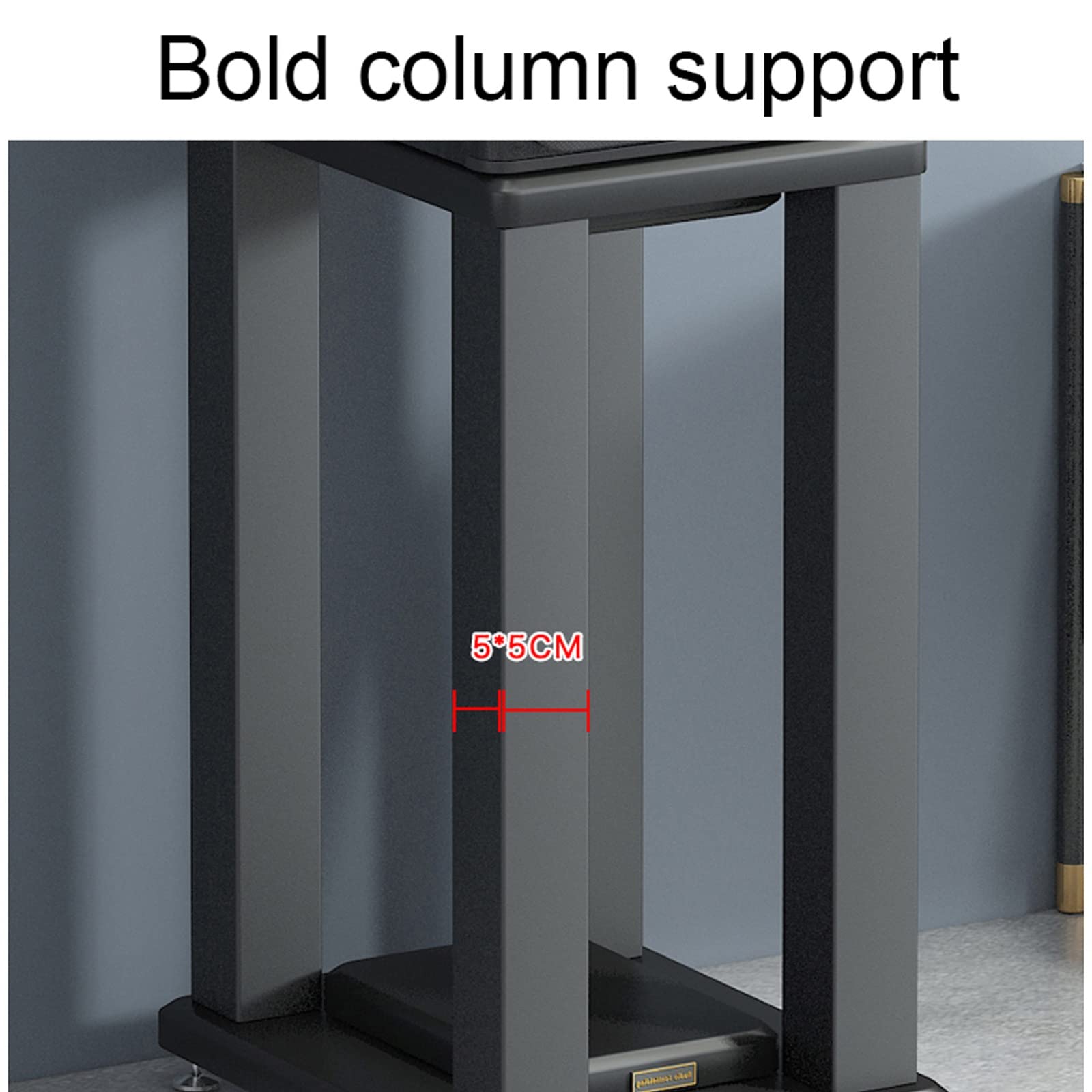 Lot de 2 supports verticaux pour haut-parleur Home Cinéma Scène Salon Hauteur réglable Support audio pour système de son surround A Hauteur 40 cm