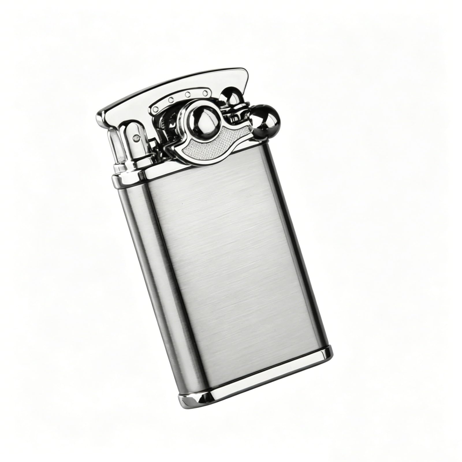 OGQBEAPC Swing-Arm Jet Flame Lighter,Refillable Butane Lighter with Adjustable Flame, Zinc Alloy Portable Lighter, Stylish Gift for Men (Butane Gas Not Included)(A)