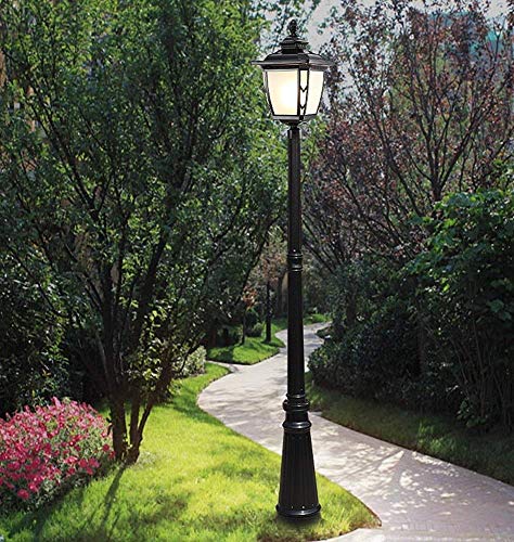Éclairage de chemin E27 lampadaire rétro vintage lanterne verre étanche - 5