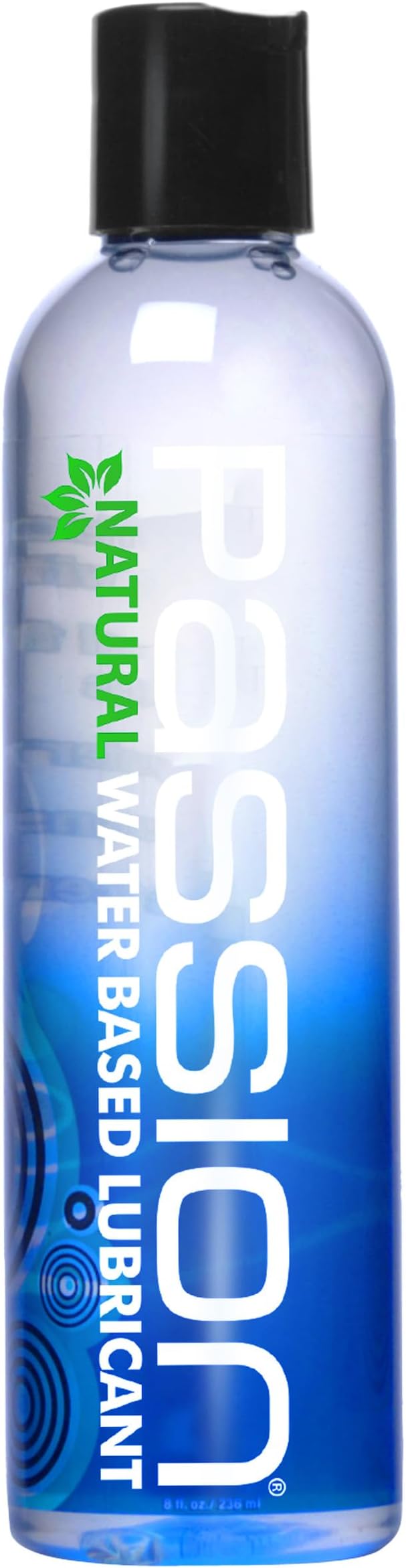 Passion Natural Water-Based Personal Lubricant, 8 Fl Oz - Premium, Non-Sticky, Easy-to-Clean Formula for Smooth, Comfortable Use