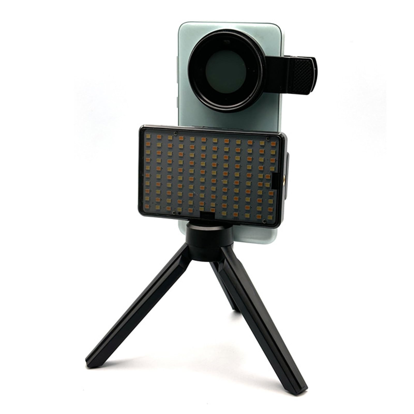 LED Tattoo Photography Video Light, 2500k-9000K CRI 95+ Portable Selfie Light, Téléphone Mobile Polarisé Lumière avec 120 Perles LED et Lentille Filtrante CPL pour Le Tatoueur