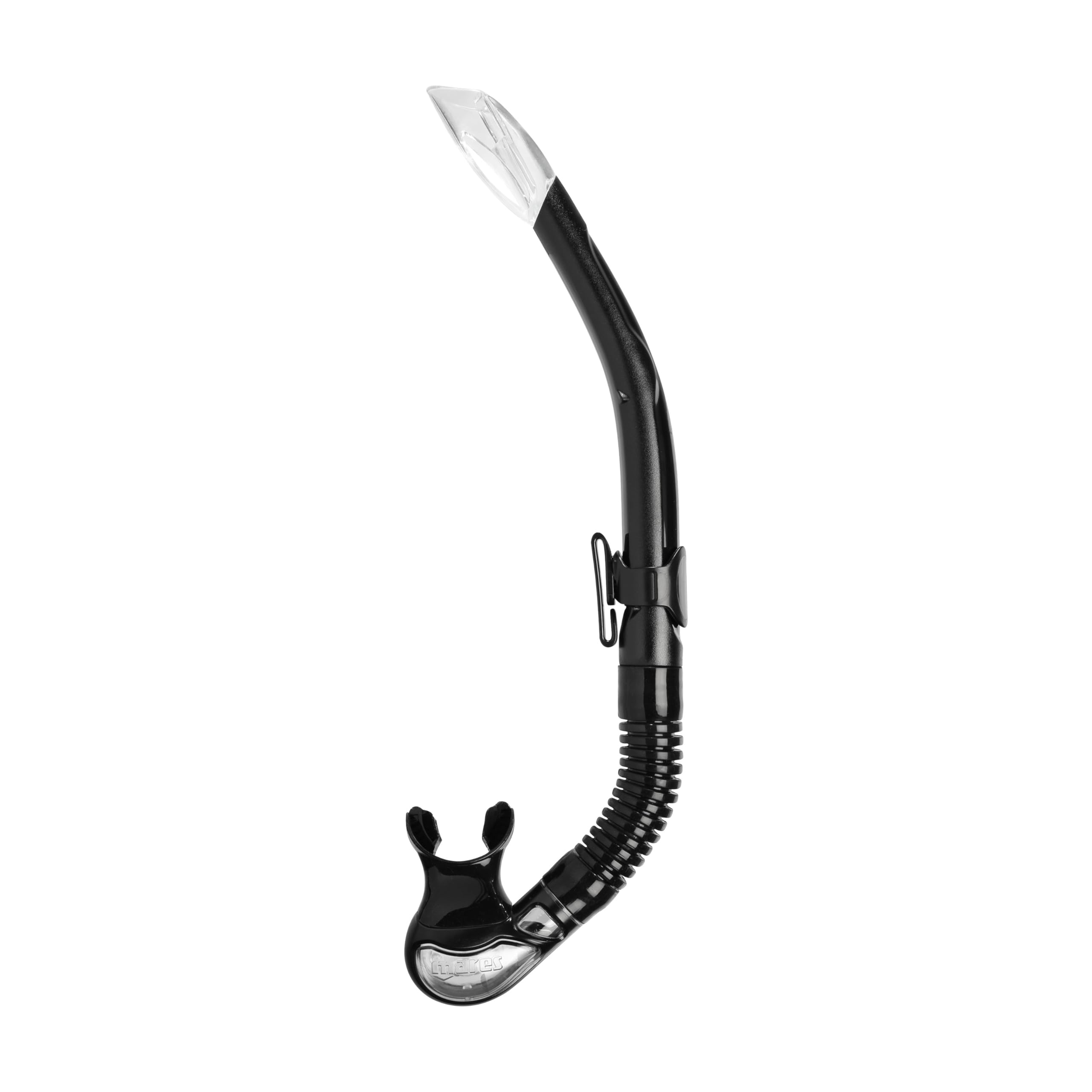 Mares Bay - Adult Diving Snorkel with Quick Purge Valve, Soft Silicone Mouthpiece and Sliding Mask Clip