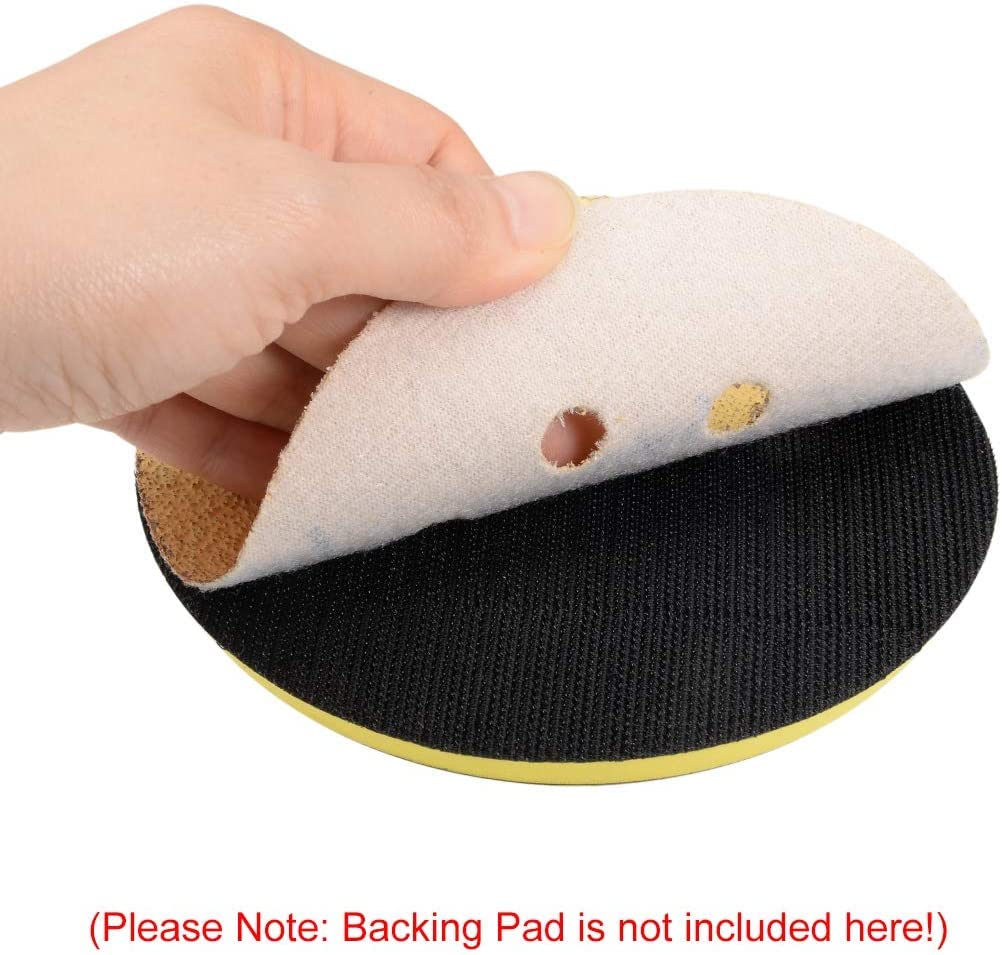 Dischi Abrasivi Adesivi A Strappo Da 5 Pollici 60 #-5000 # Carta Vetrata Carta Vetrata Adesiva Floccata Per Levigatrice Orbale Casuale - Foto 2