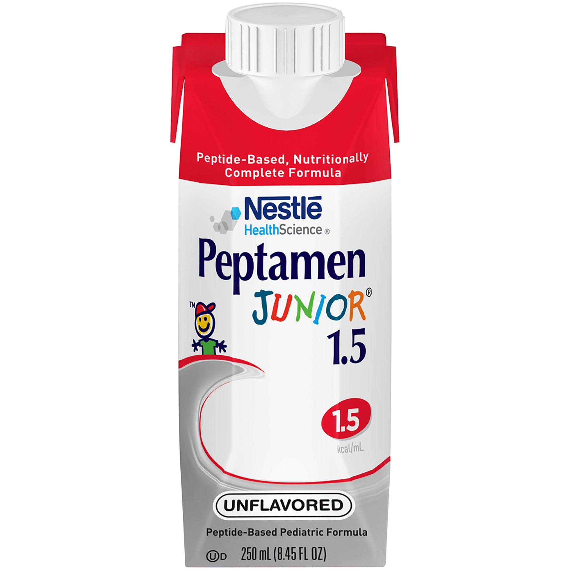 Peptamen Junior 1.5 fórmula para alimentação por sonda com proteína de soro de leite 100%, 24 embalagens de 250 mL