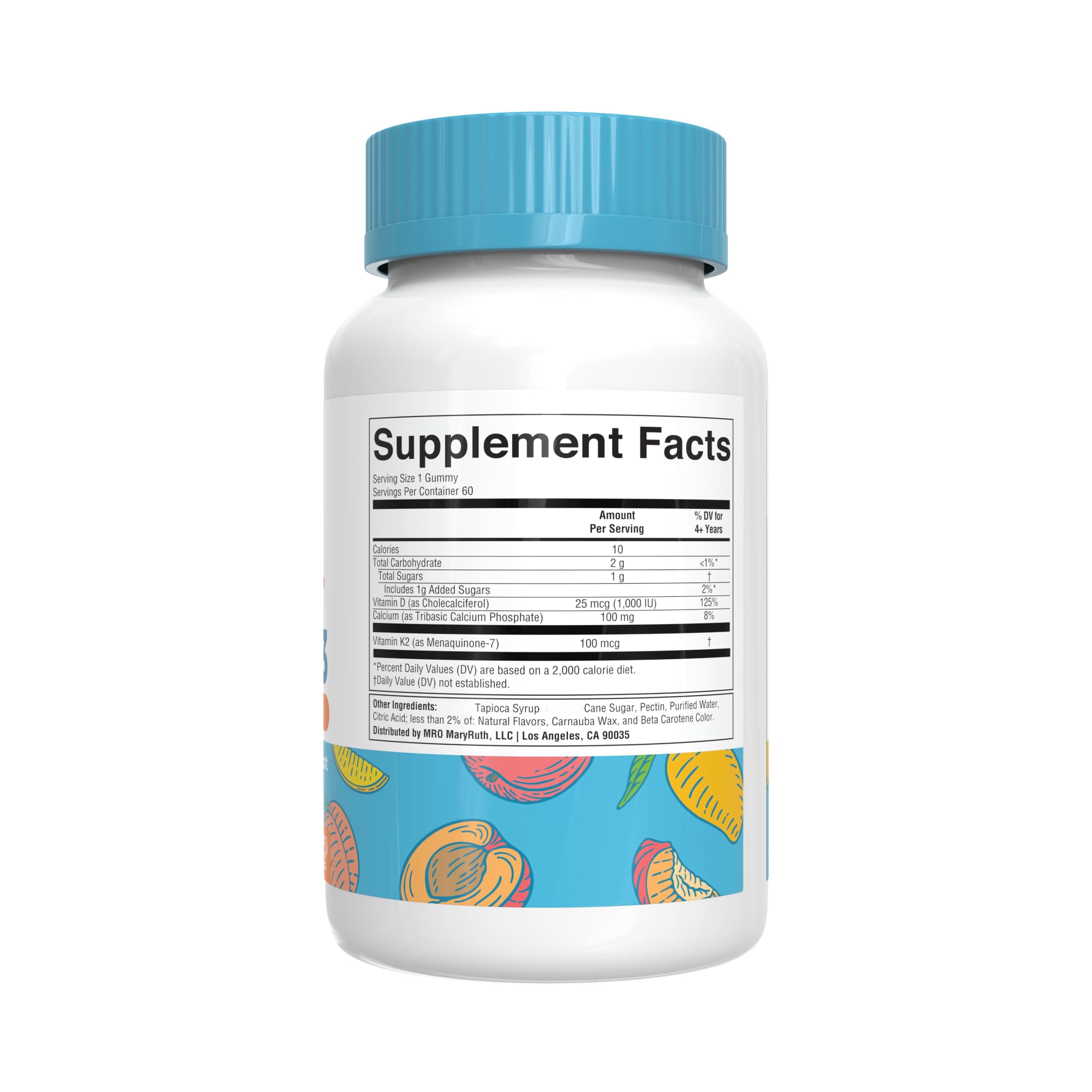 MARYRUTH'S Vitamin D3 K2 Calcium Gummies, Bone Health, 2 Month Supply, 60ct — Amazon image 2