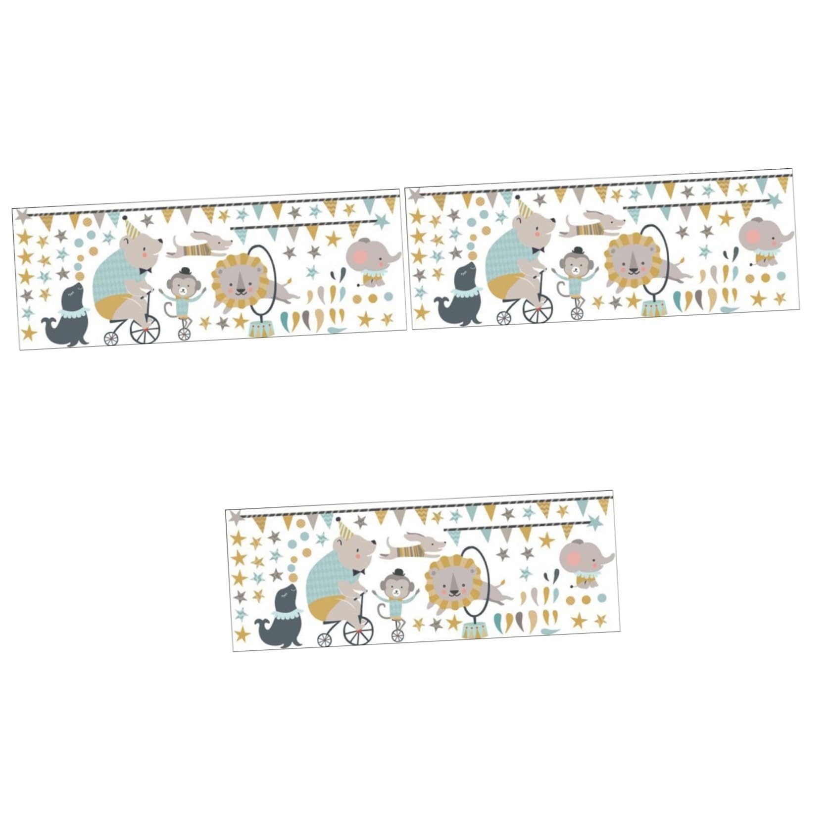 TOYANDONA 3piezas Pegatinas De Pared Animales Creativos Decoración De Pared Para Habitaciones Infantiles y Removible Para Paredes Puertas y Ventanas