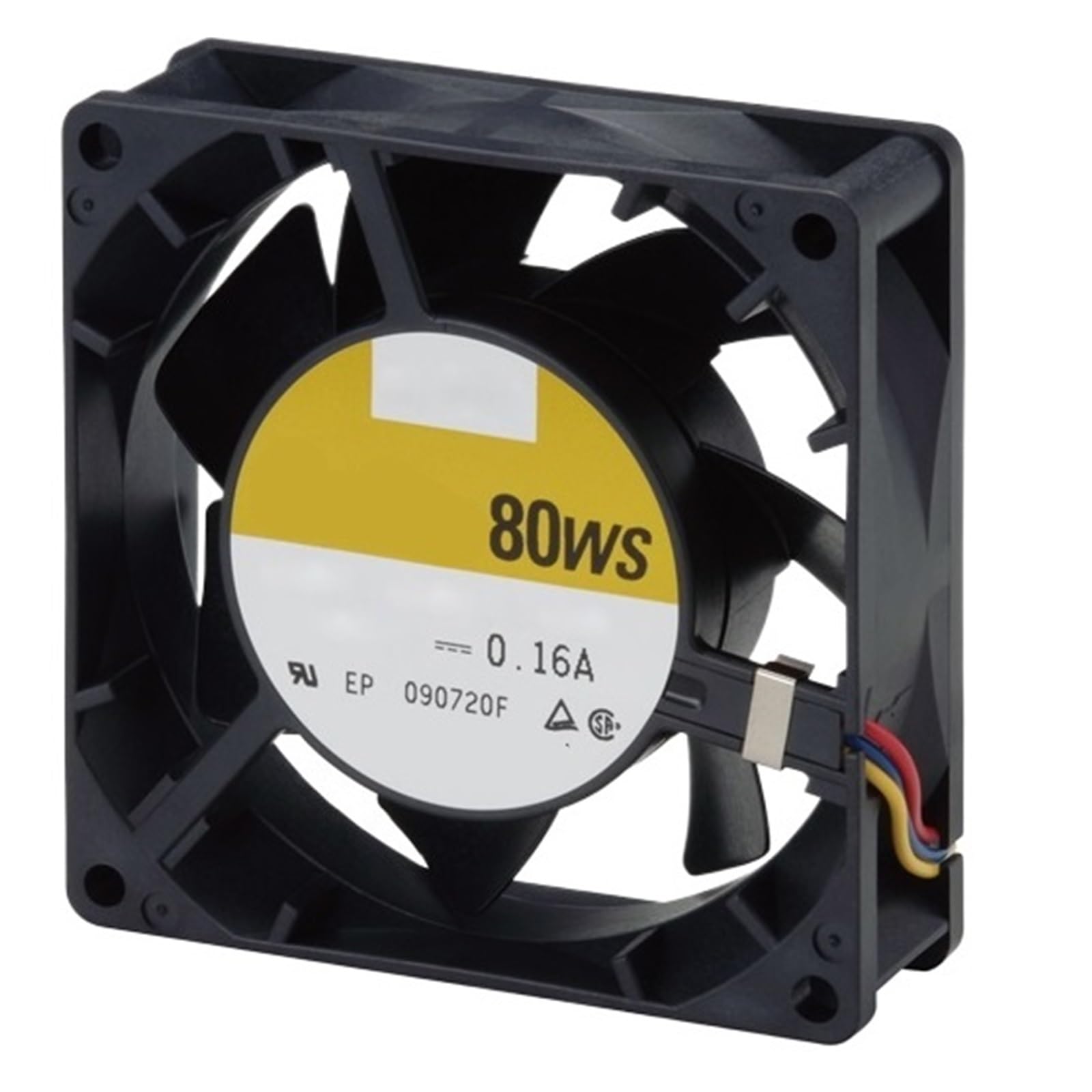 Lzikkgki One Color 9Ws0812f401 12Vdc Fan 80X80x25mm 1.56W 3Wire 2700Rpm