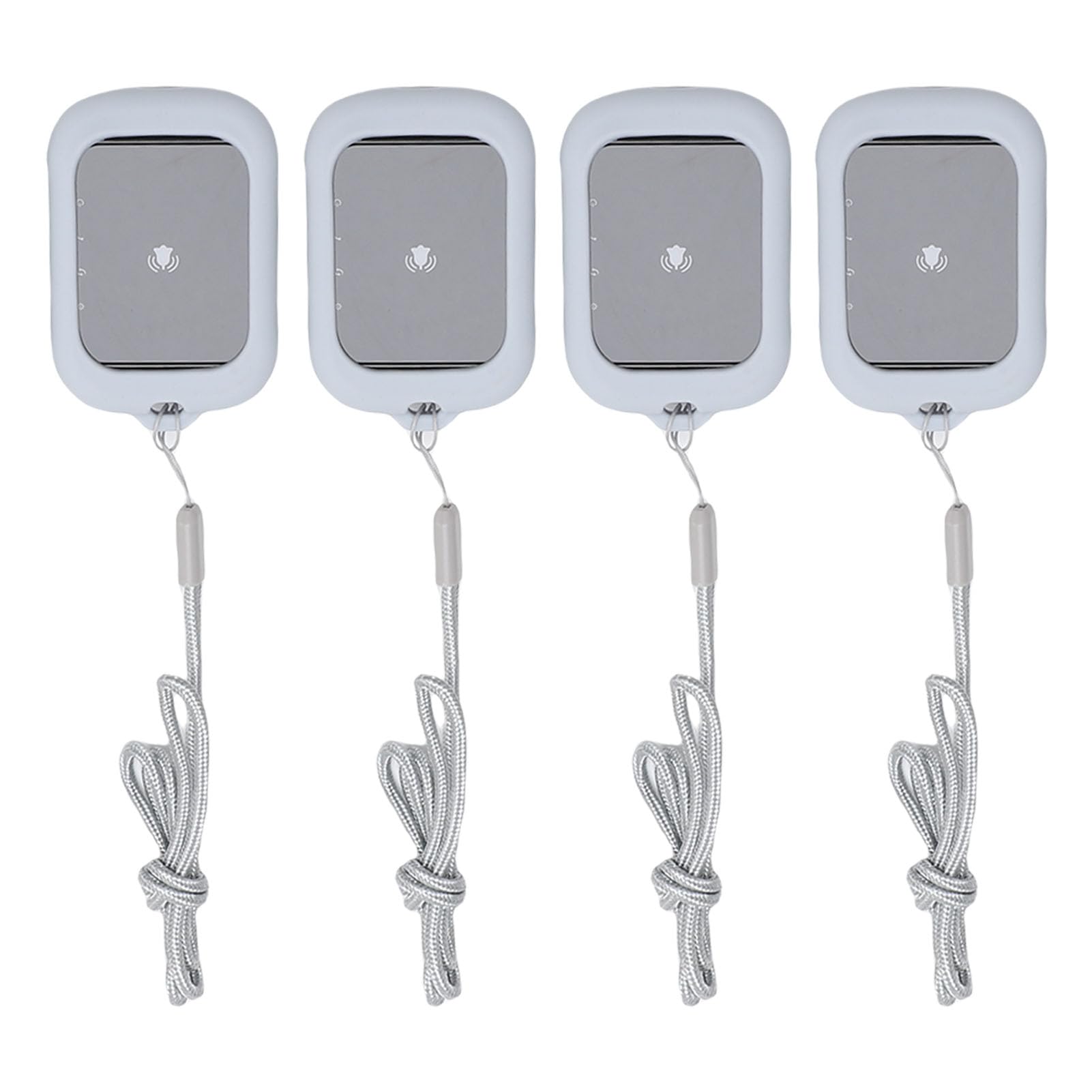 SUNGOOYUE Cercapersone Wireless per Ristoranti con 4 Ricevitori 800M a | Impermeabile IPX4, 3 modalità di Avviso, 433,92 MHz, Decodifica del Codice di Apprendimento, per Camion di Cibo o Attesa in