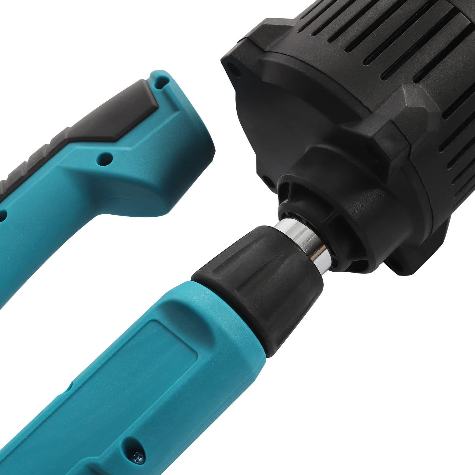 Soplador de hojas inalámbrico, soplador de hojas sin escobillas, con tecnología turbocompresor y tubo de extensión, 600 W, velocidad ajustable para limpiar la nieve y el jardín
