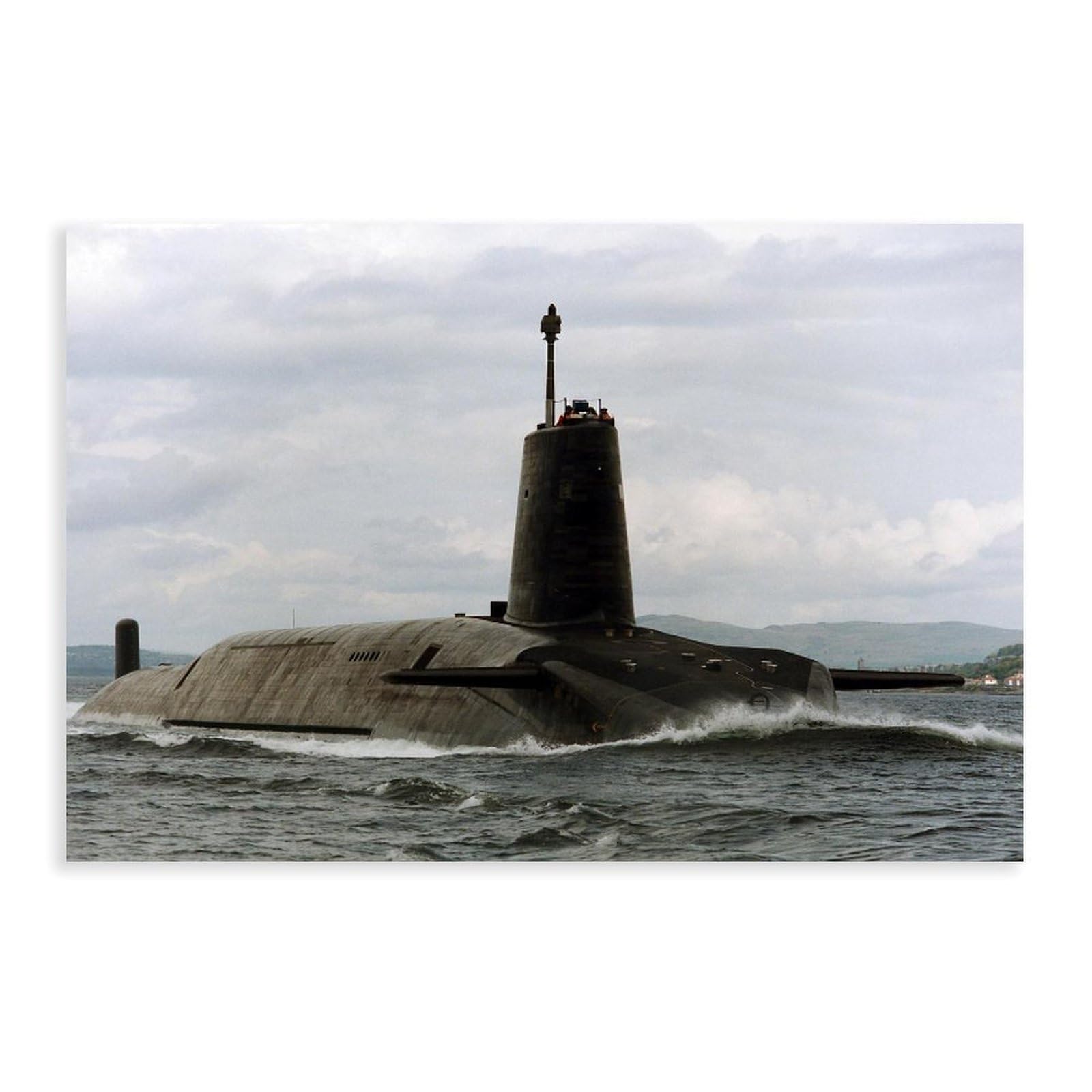 QZFNCOYU Vigilant Submarine Royal Art Poster Canvas Poster Bedroom Decor Landscape Office Room Decor Gift 12x18inch(30x45cm)