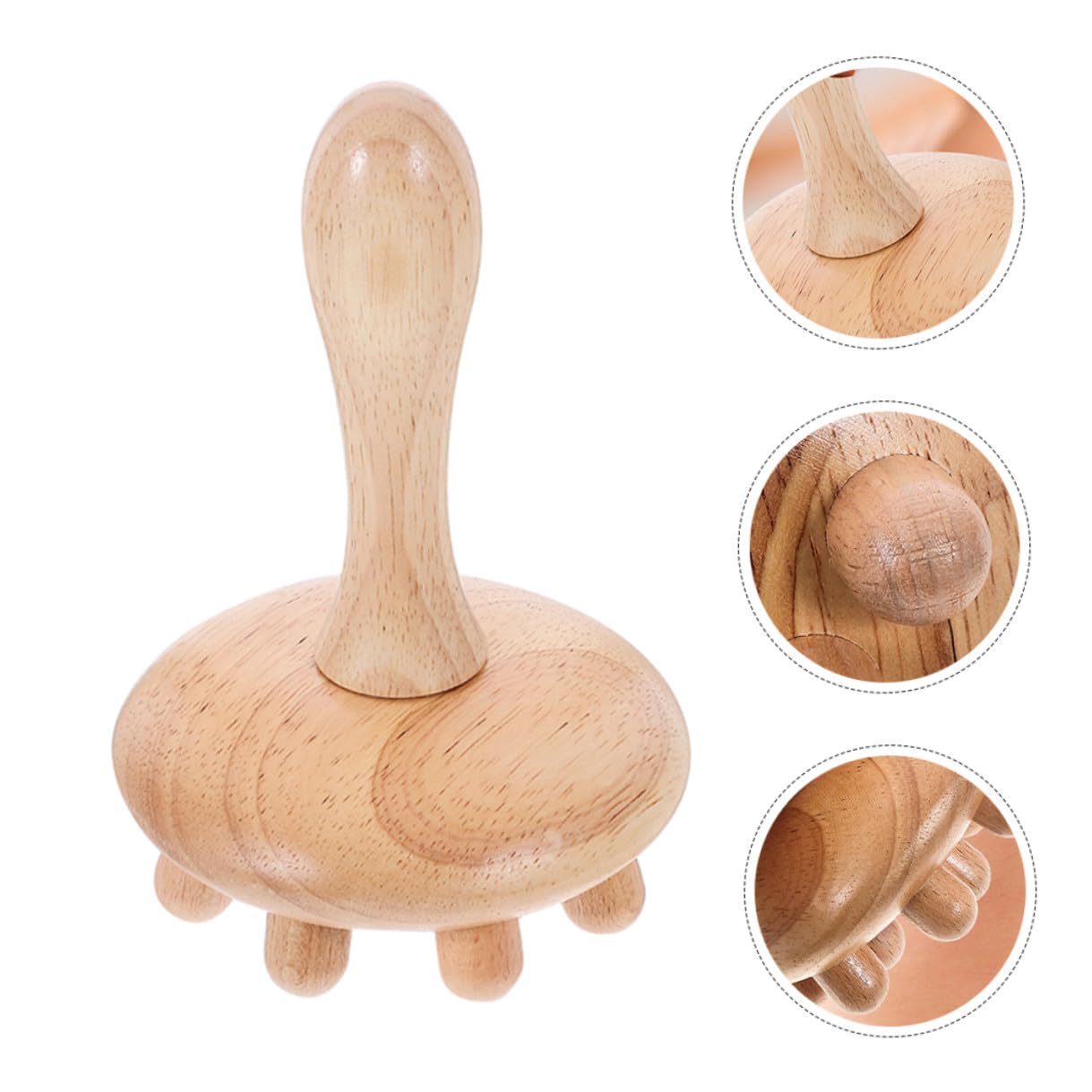Peine de Masaje de Madera Diseño Práctico y Delicado Cuero Cabelludo 2 Piezas Masajeador que Alivia Dolores de Cabeza y Promueve la Circulación Sanguínea