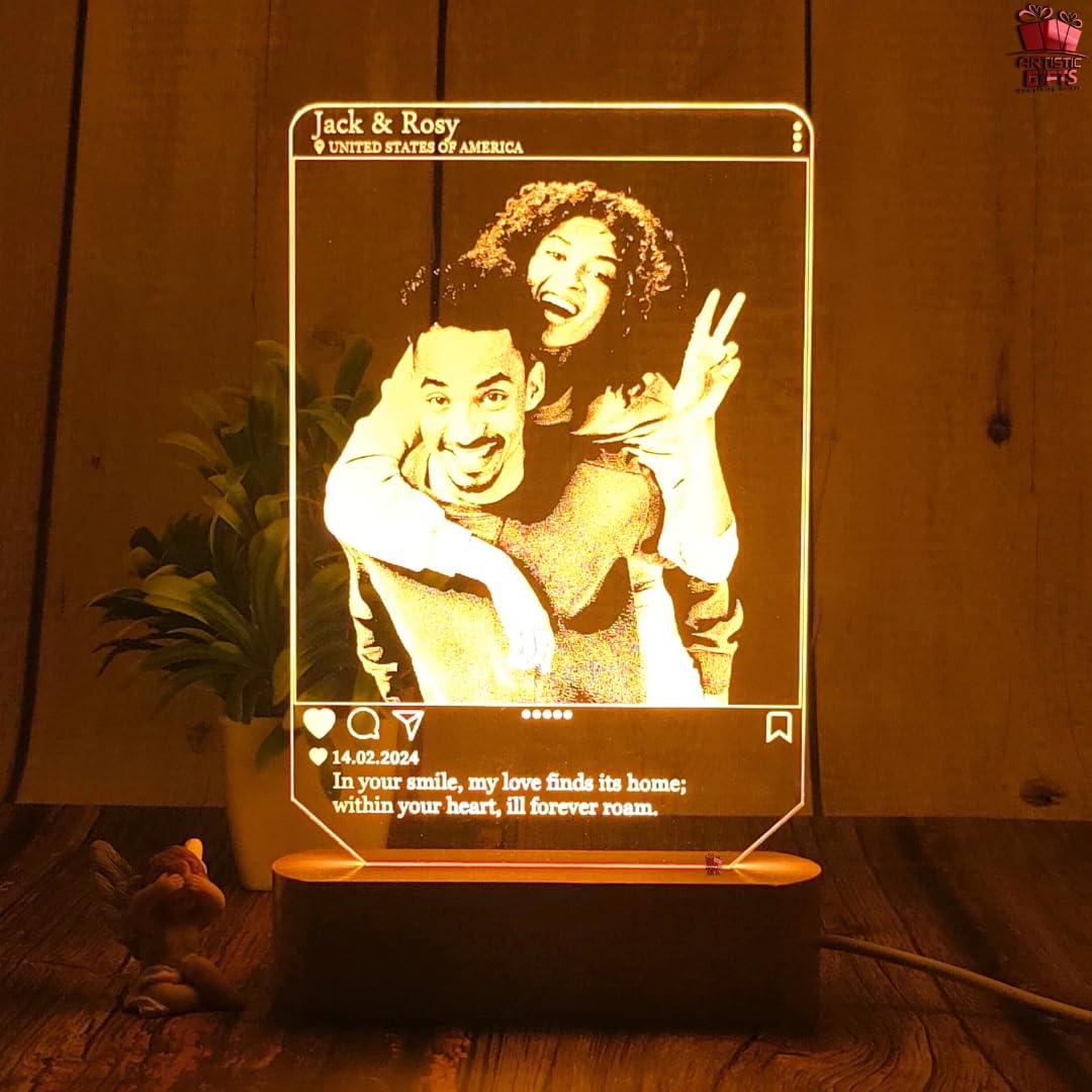 See full amazon price history chart for Artistic Gifts Acrylic Personalized 3D Illusion Photo Led Lamp - Perfect Valentine, Birthday, Anniversary Gift For Couple (Insta 1) Brown Artistic Gifts Acrylic Personalized 3D Illusion Photo Led Lamp - Perfect Valentine, Birthday, Anniversary Gift For Couple (Insta 1) Brown (B0D73WDFJP) Amazon Price History, Amazon Price Tracker