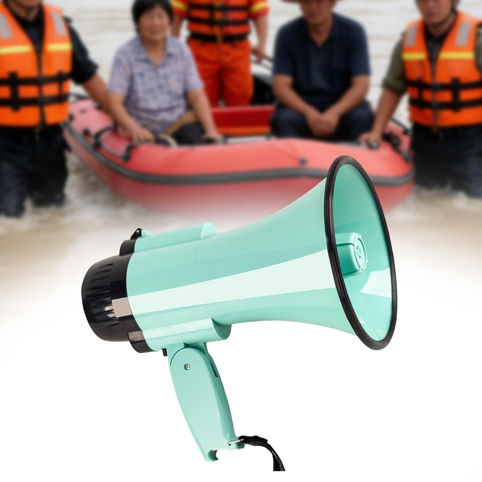 Mégaphone, 30 W, 240 Secondes, Mégaphone Portatif Haut de Gamme, Puissant, Portable pour Les Marchés, Les Activités de Plein Air et Les Distributeurs