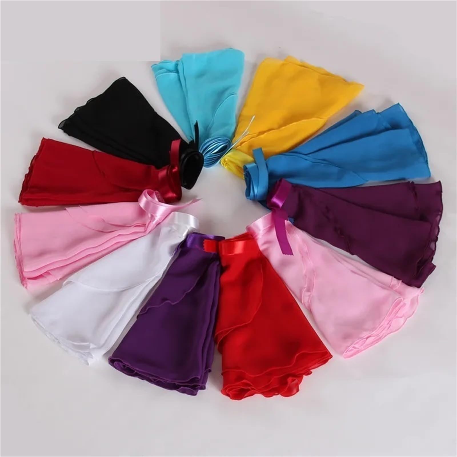 2 uds. Falda de Ballet for mujer, falda envolvente gasa for, baile for práctica Para Mujer