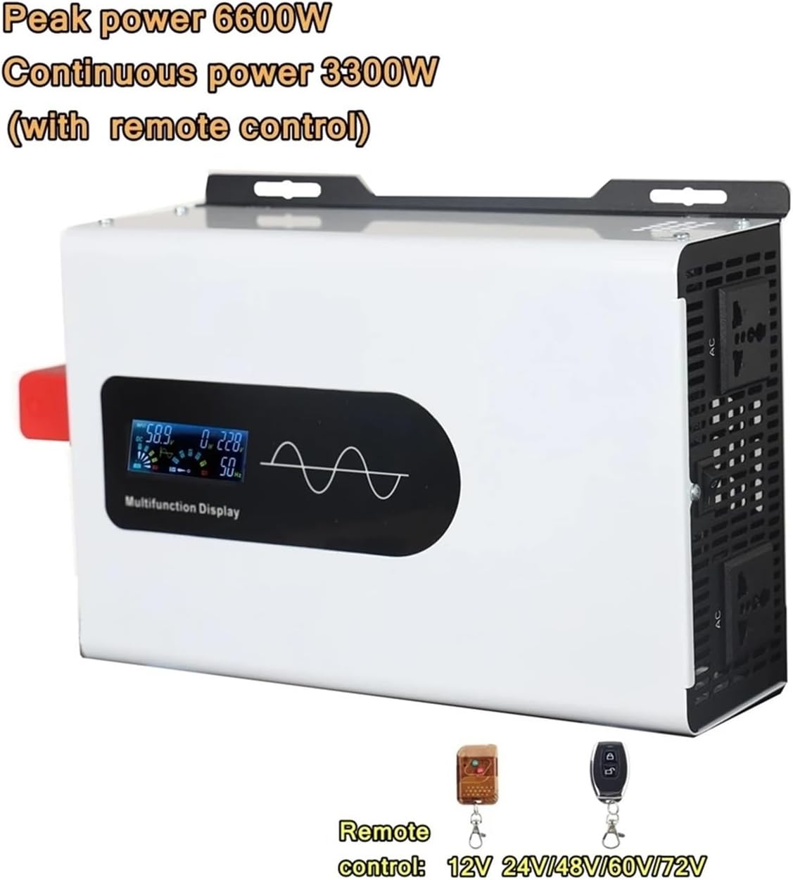 Inverter Peak 6600W 10000W Converter 12V 24V 48V 60V 72V 96V 220V 110V Inverter(6600W Remote,96V_110V 60HZ)