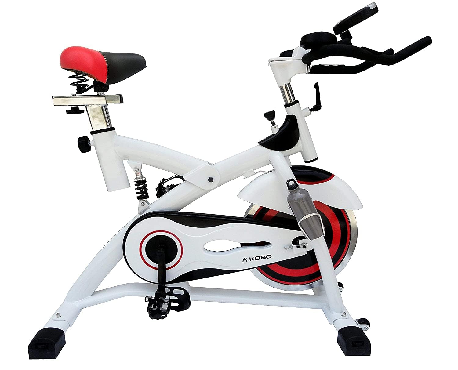 Kobo Sb-1-White Fitness Spin Bike with Hand Pulse/Upright Upright Cardio Cardio Spin Cycle with 18 Kg Flywheel (Imported) (B01GO6WLFU) Amazon Price History, Amazon Price Tracker