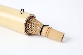 茶杓　復刻版笹之葉型 野点仕覆寸 Amazon | 日本製 野点用茶筅 茶杓 茶筅筒セット | 奈良高山