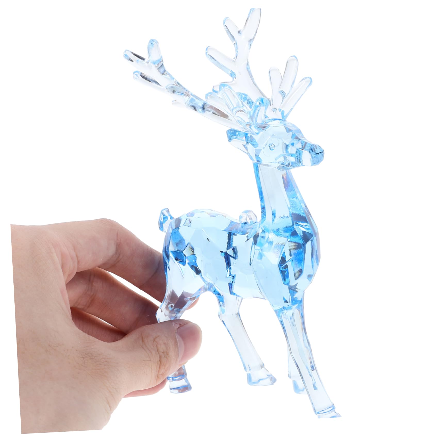 Cabilock 8piezas Adornos Colgantes De Elk Acrílico para Árbol De Navidad De Decoraciones Transparentes y para Ventanas Estantes y Decoraciones De