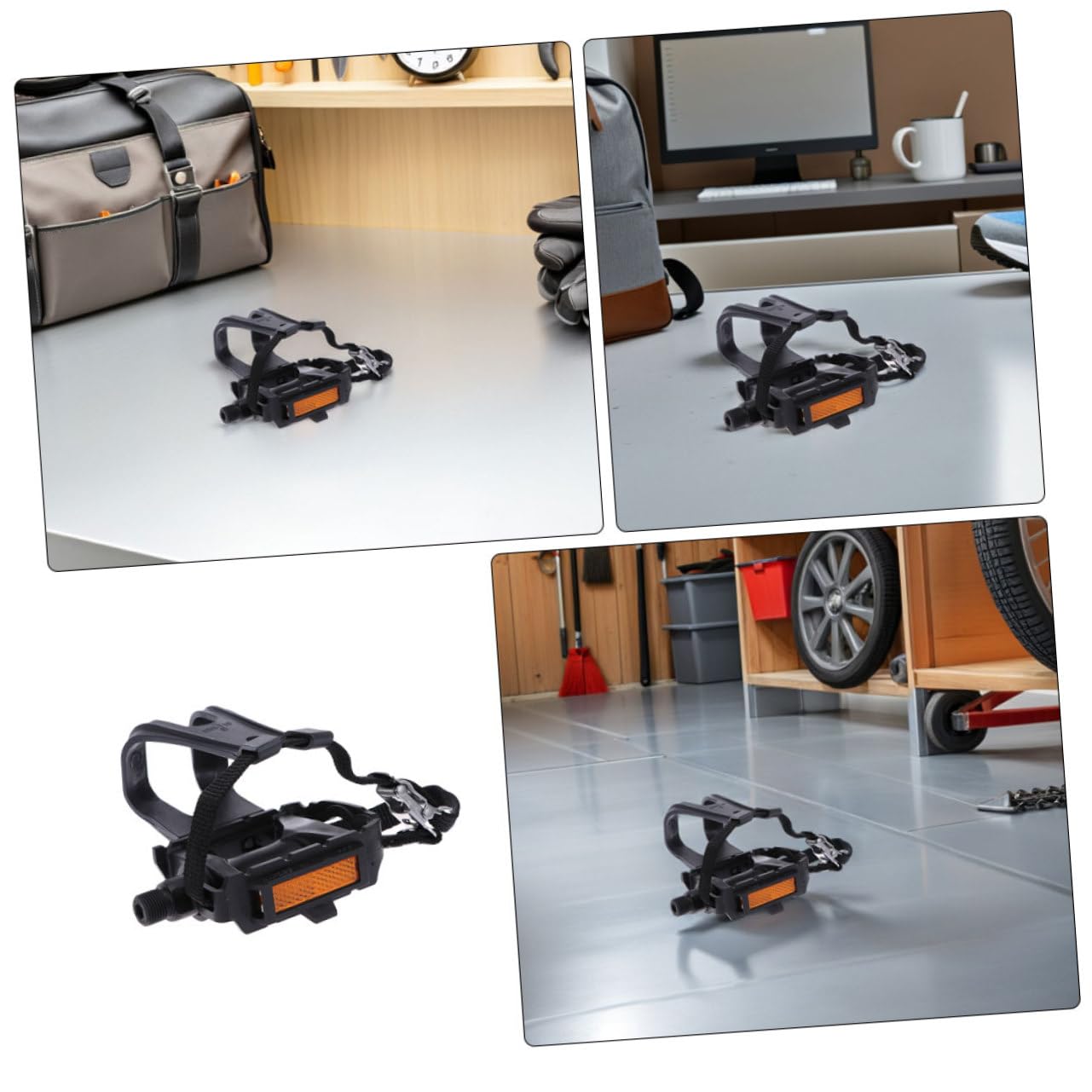 Hemobllo 2pares Correas para Pedales De Bicicleta Punteras Correas Reutilizables Cierre De Gancho y Bucle para Ciclismo Al Aire y Entrenamiento Gimnasio
