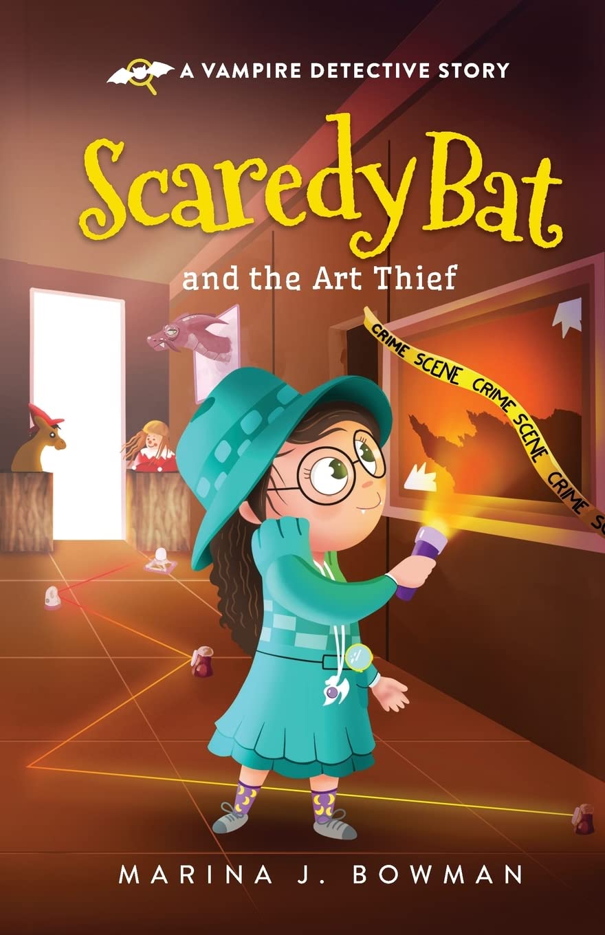 Scaredy Bat and the Art Thief: An Illustrated Mystery Chapter Book for Kids: 6 (Scaredy Bat: A Vampire Detective Series)