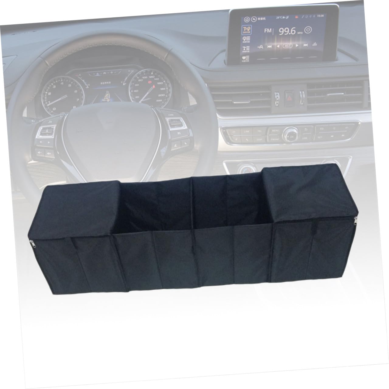 Anneome 4griglie Portaoggetti Pieghevole Per Bagagliaio Auto Contenitore Organizer Espandibile Realizzato in Pvc Per Trasporto Di Snack Bevande e Attrezzature