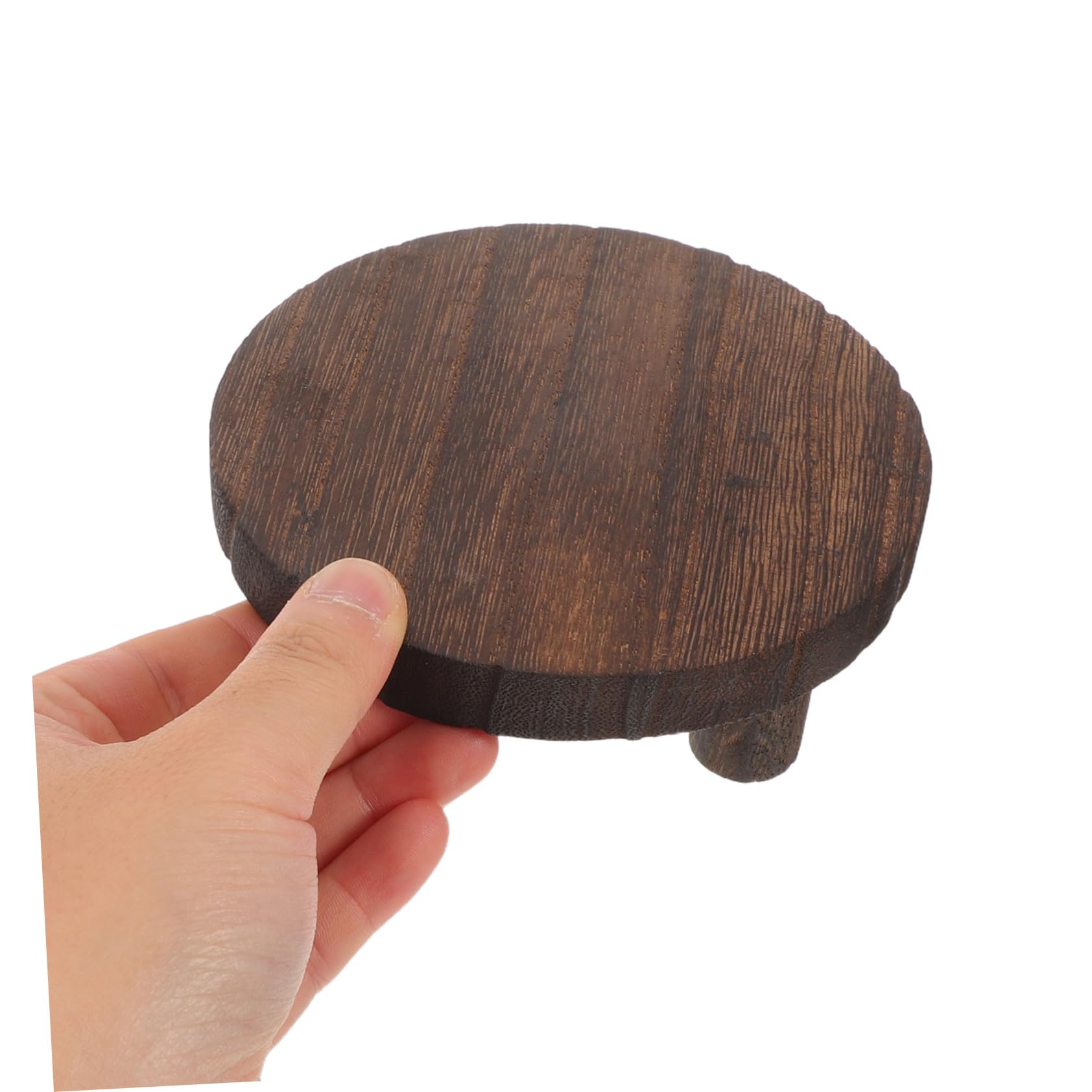 Hemobllo 4pezzi Alzata in Legno Piedistallo Rotondo Espositore in Legno per Piante Opere d Arte Artigianato Alzate Espositive per Uso Domestico Dettaglio