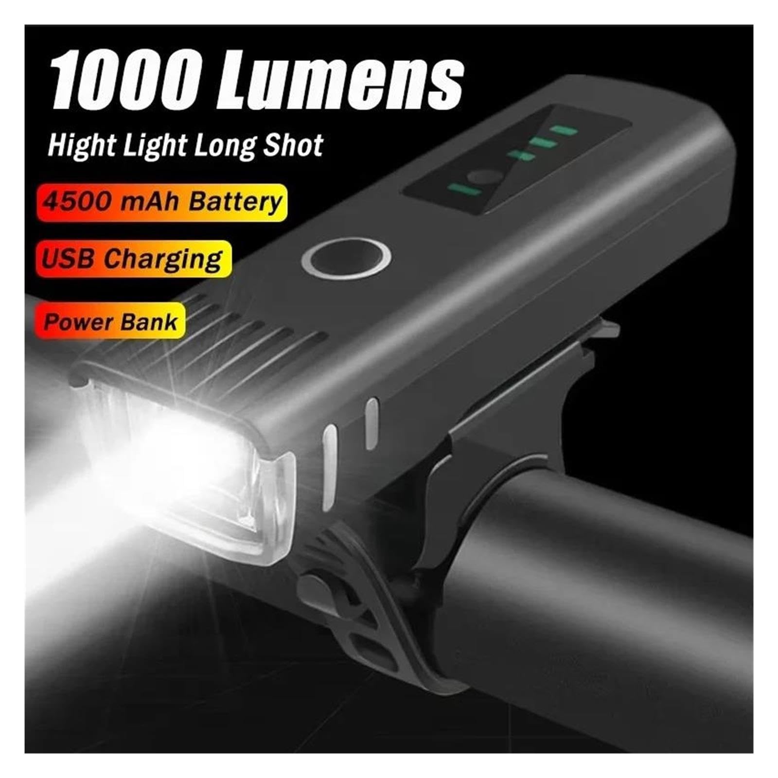 Luce for bici ricaricabile USB 1PCS 1000LM
