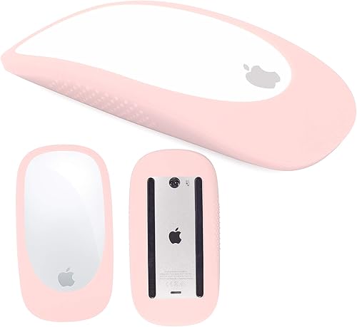NT Funda protectora de silicona para Magic Mouse 12 para Apple Magic iPad Mouse (rosa)