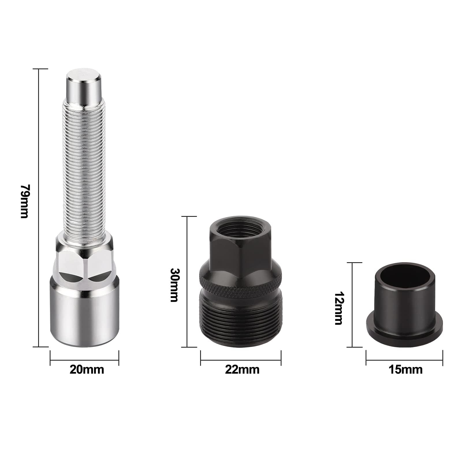 Estrattore Pedivella Bici e Movimento Centrale con Chiave Inglese 16mm Strumento Rimozione Riparazione Bicicletta