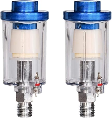 VideoPUP Filtro separador de aceite de agua filtro de compresor de aire de 2 piezas para pistola pulverizadora de pintura de pistola de
