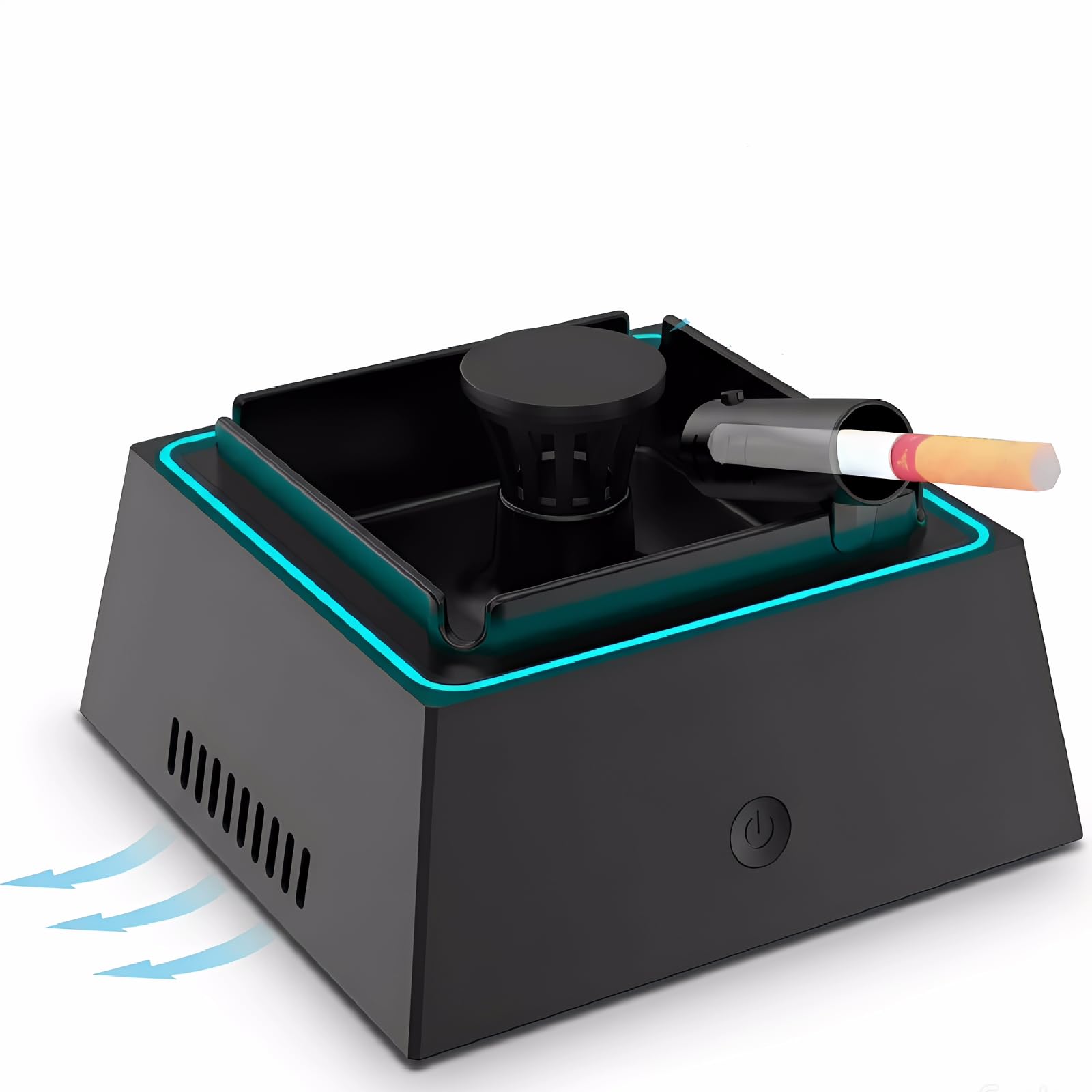 最新型 タバコ灰皿&空気清浄機 Amazon.co.jp: 2イン1多機能灰皿 スマート灰皿 空気清浄機 ファン搭載