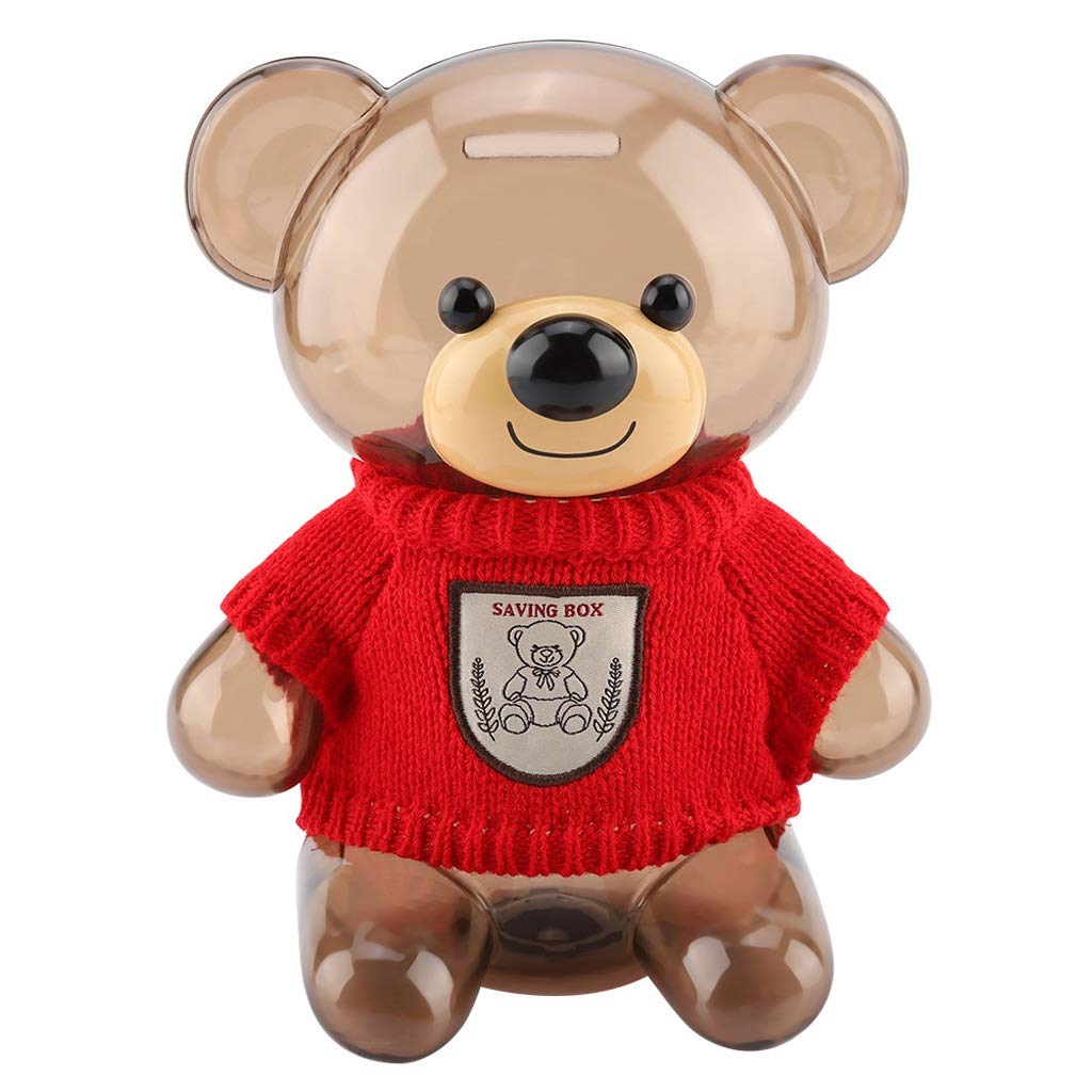 Creative Gift Children Coin Piggy Bank Money Box Clothes Bear
