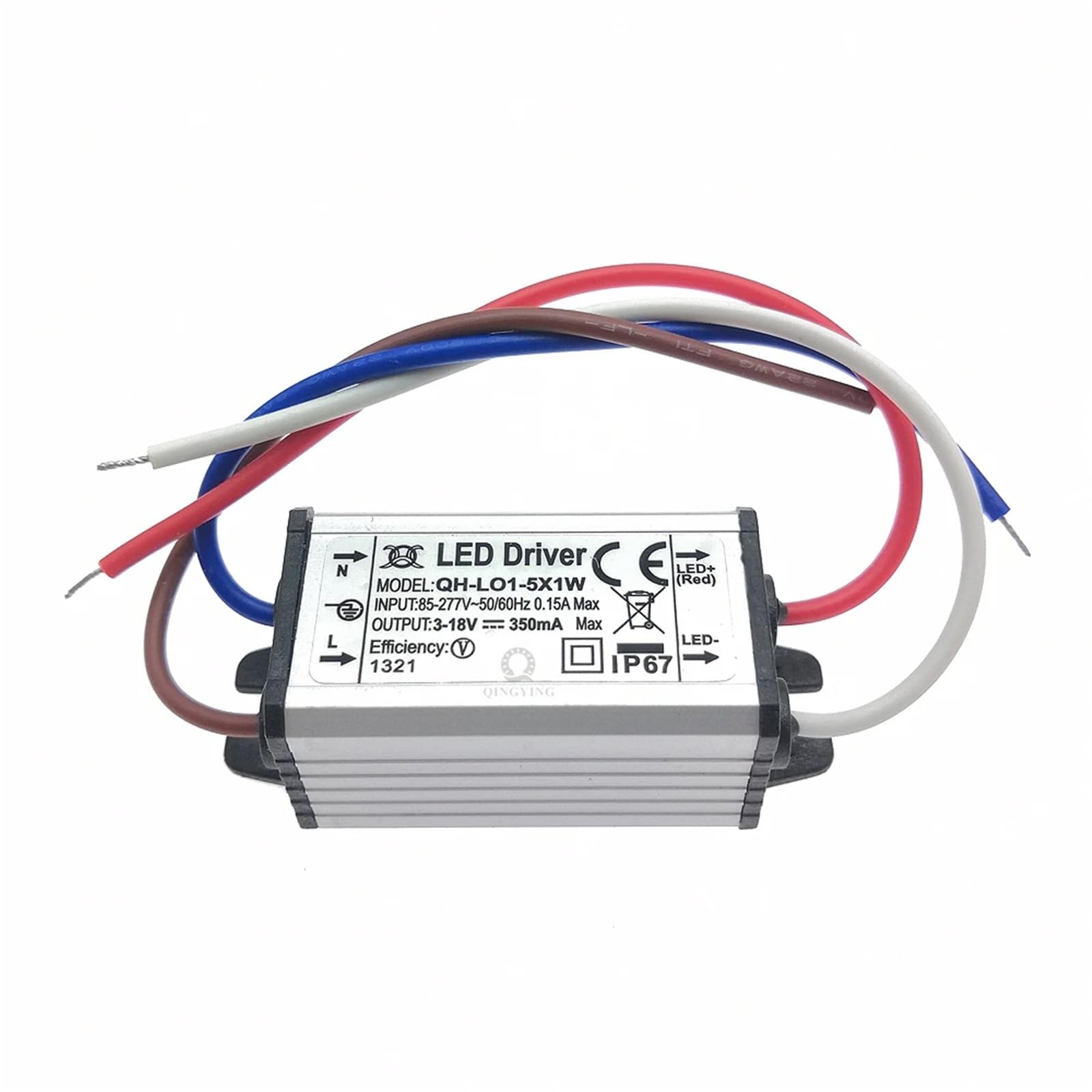 Transformador LED, Controlador LED de corriente constante bajo voltaje 300 mA for bombillas 1-5 W 6-10 7-20 20-36 1/5 piezas(-7-20x1W,5pcs)
