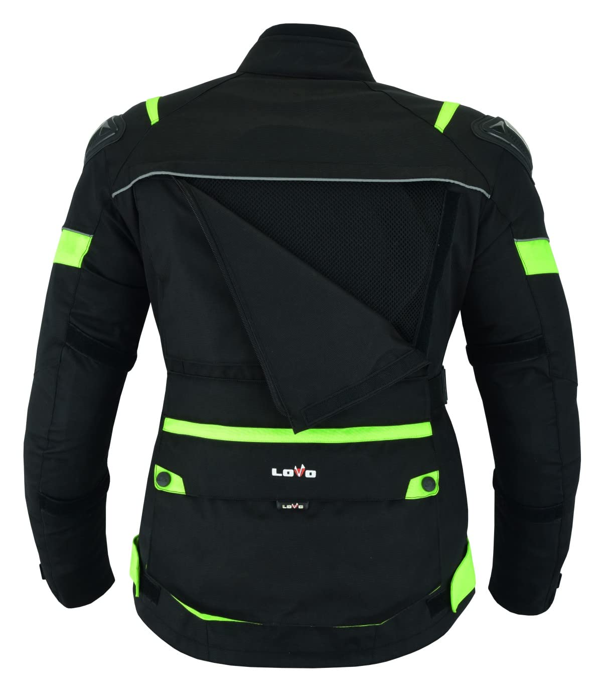 LOVO Veste tricouche 3/4 toutes saisons pour moto (femme)