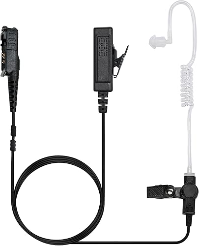 Miniatura 6 de Motorola XPR 3500e Auricular XPR 3300e XPR3500 XPR3000 XPR3300 Walkie Talkie compatible con Motorola XPR 3300 3500 3300e 3500e Auriculares de radio