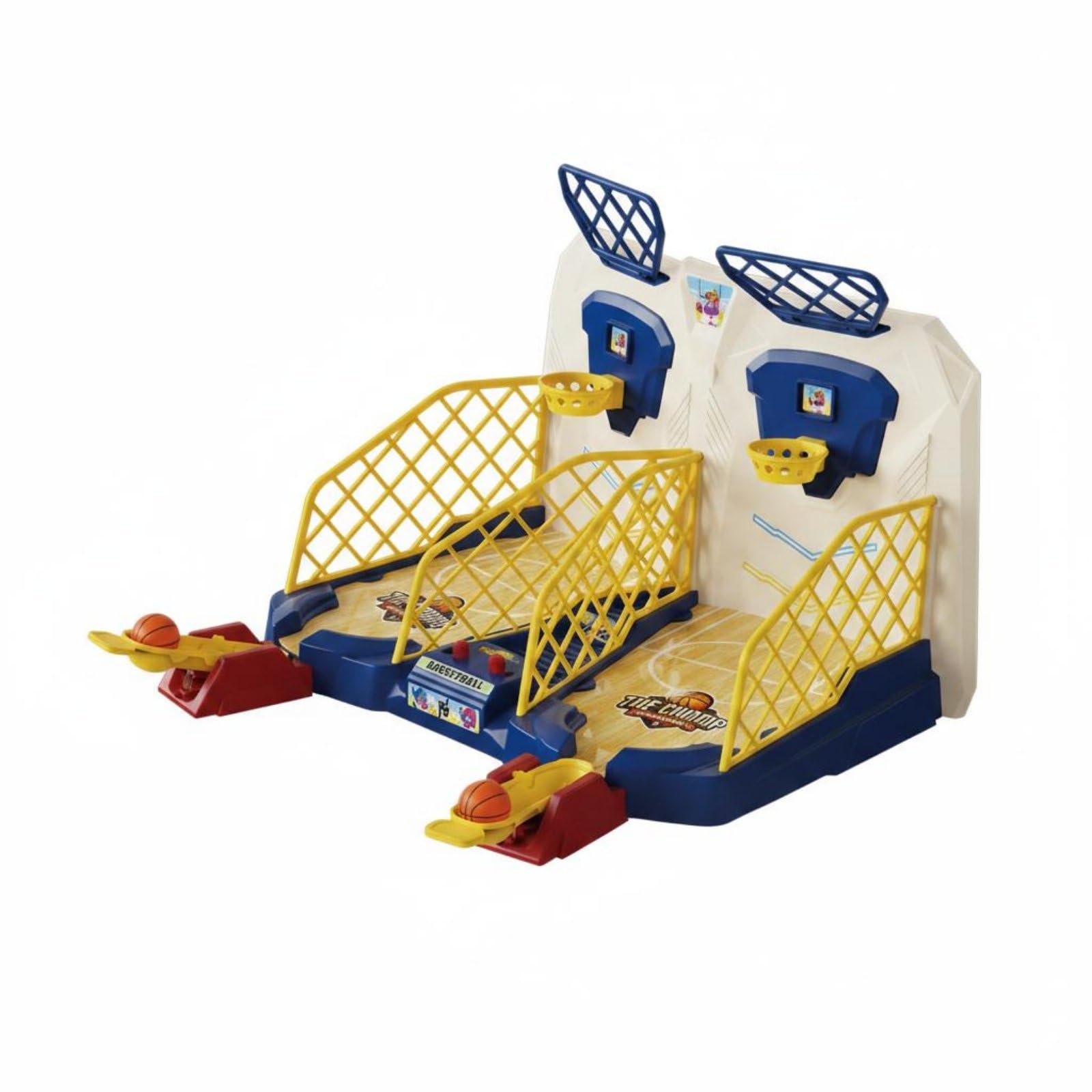 Gioco Basket Bambini Mini Arcade da Tavolo Lancia a Due Giocatori Canestri Punteggio Elettronico Luci Promuove, Macchina Da Basket Doppia