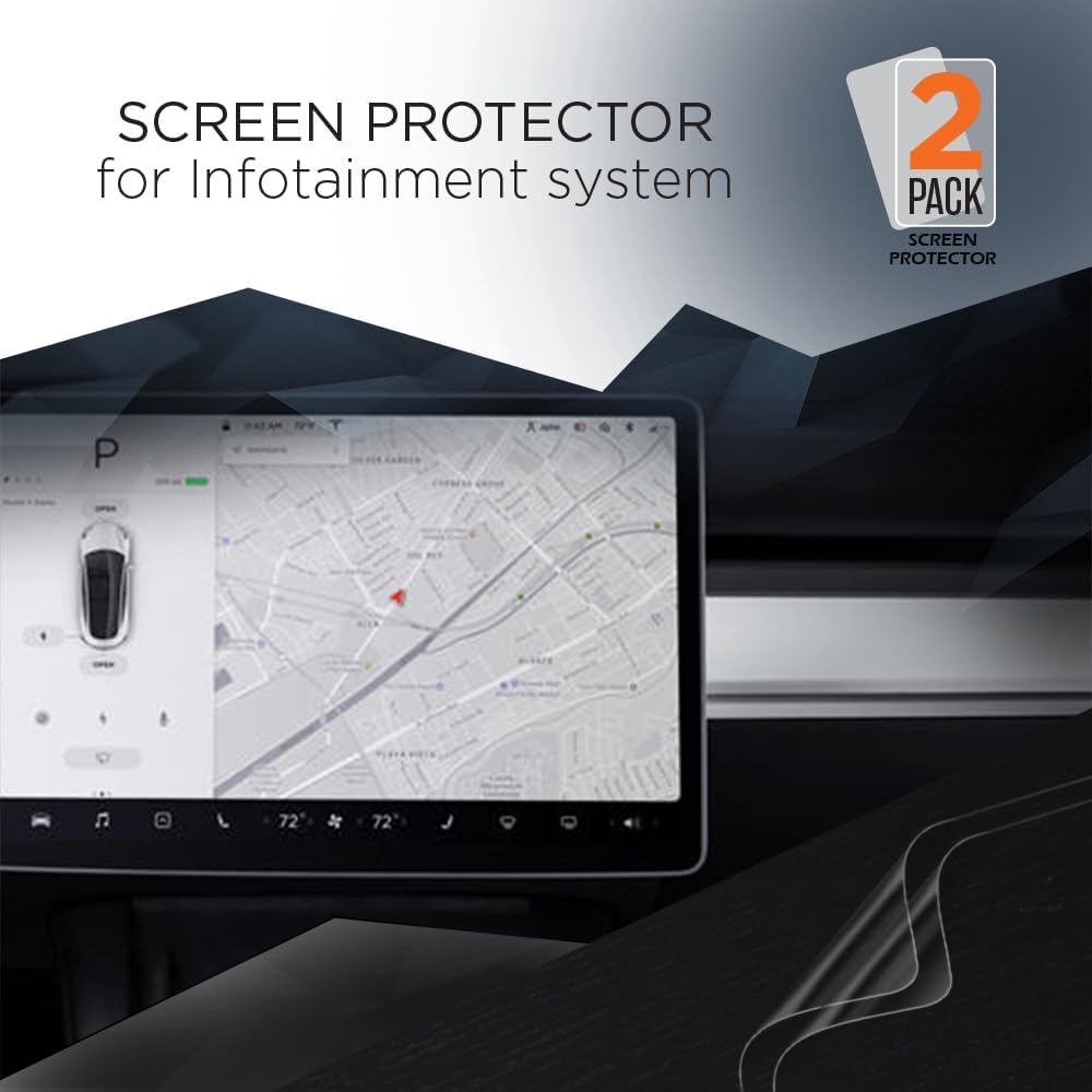 Anti Glare Matte Screen Protector for 2023 Tesla Y Main Display 2 Pack (Model Y)
