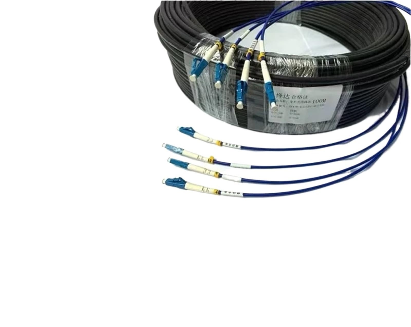 Câble de raccordement à fibre optique 150 m 2/4/6/8/12 fils, monomode multimode, OM2 (6 cœurs SC-SC OM2)