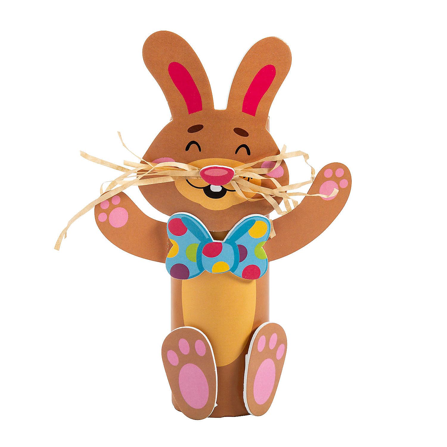 Fun Express Silly Easter Bunny Craft Roll Craft Kit - 12 Pieces