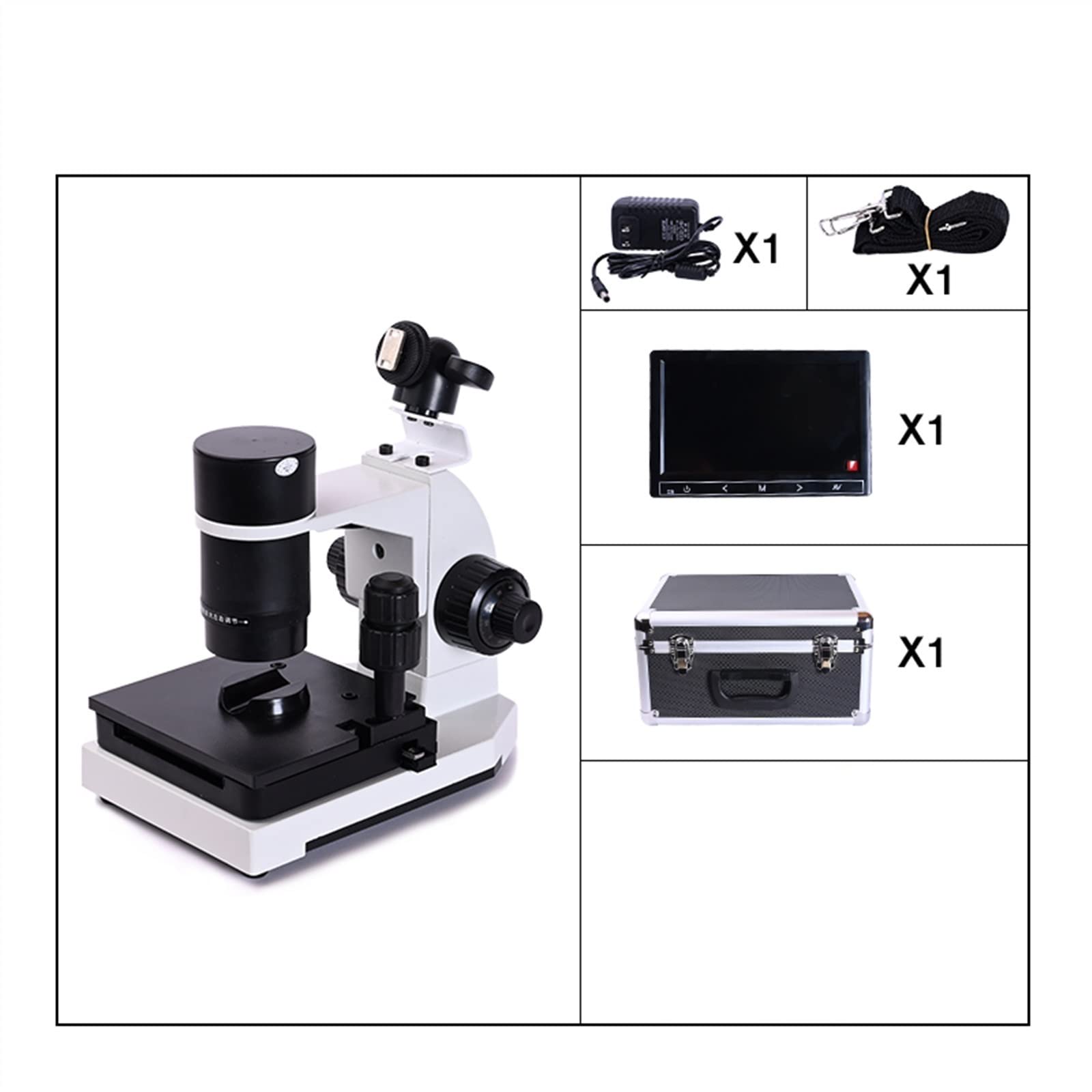 Microscopio, Profesional Nailfold Microcirculación capilar USB HD Microscopio Digital Sangre + Pantalla LCD a Color de 7 "o 9"(7inch LCD Screen)