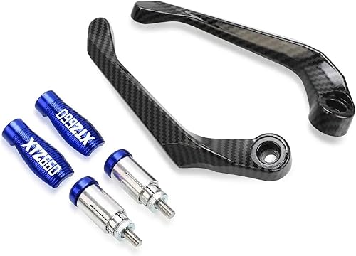 Miniatura 3 de Para Yamaha XTZ660 XTZ 660 TENERE XTZ750 XTZ1200 SUPERTENERE motocicleta aluminio 7/8 0.866 in freno embrague palancas protector (color: verde