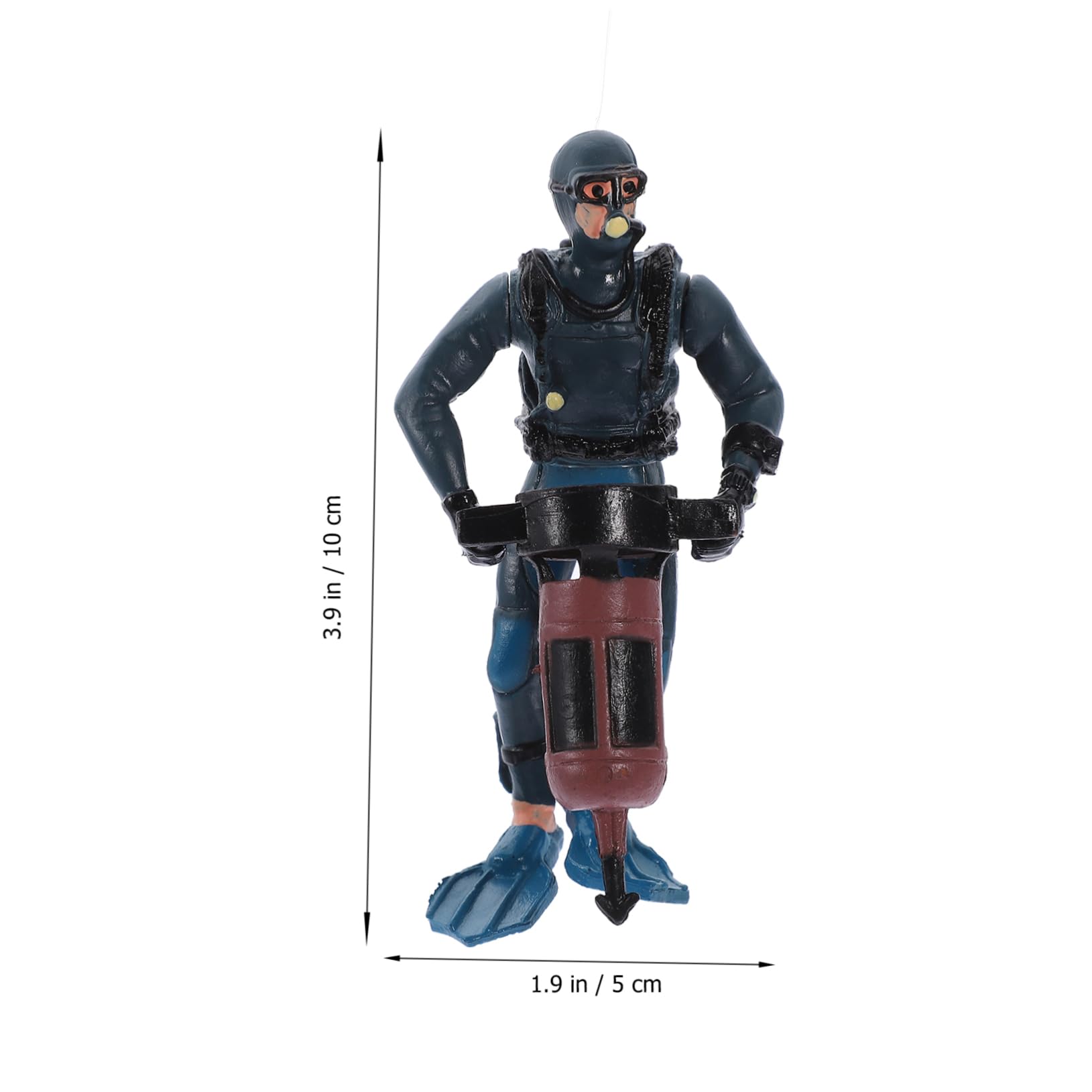 TOPBATHY 5 Ensembles Décoration D'aquarium Decor Aquarium Décoration Aquarium Figurine De Plongeur Aquatique Ornement De Plongeur Flottant pour Aquarium Décorations D'aquarium 3 Pièces * 5