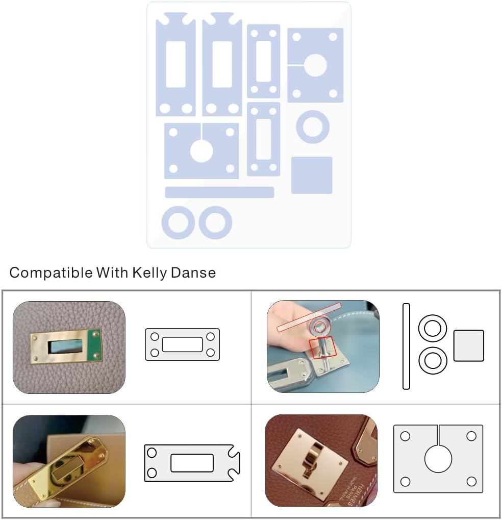 BagArmor Hardware Protective Film, Compatible with Hermes Kelly Danse.