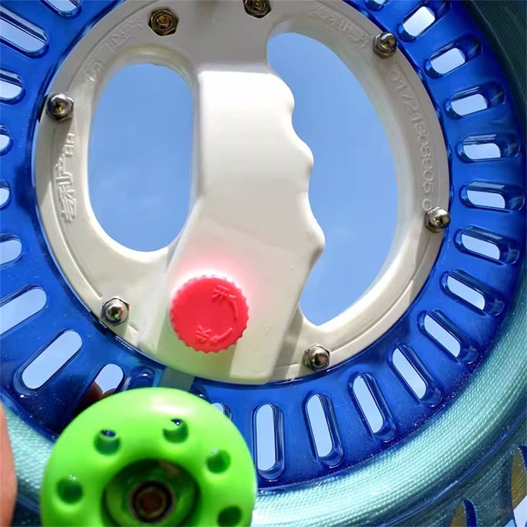 Enrouleur de Ligne de Cerfs-Volants, Roue de poignée de Bobine Bleue for Enfants et Adultes, Accessoires de cerf-Volant sûrs et Lisses Professionnels durables (Couleur : 18cm Wheel